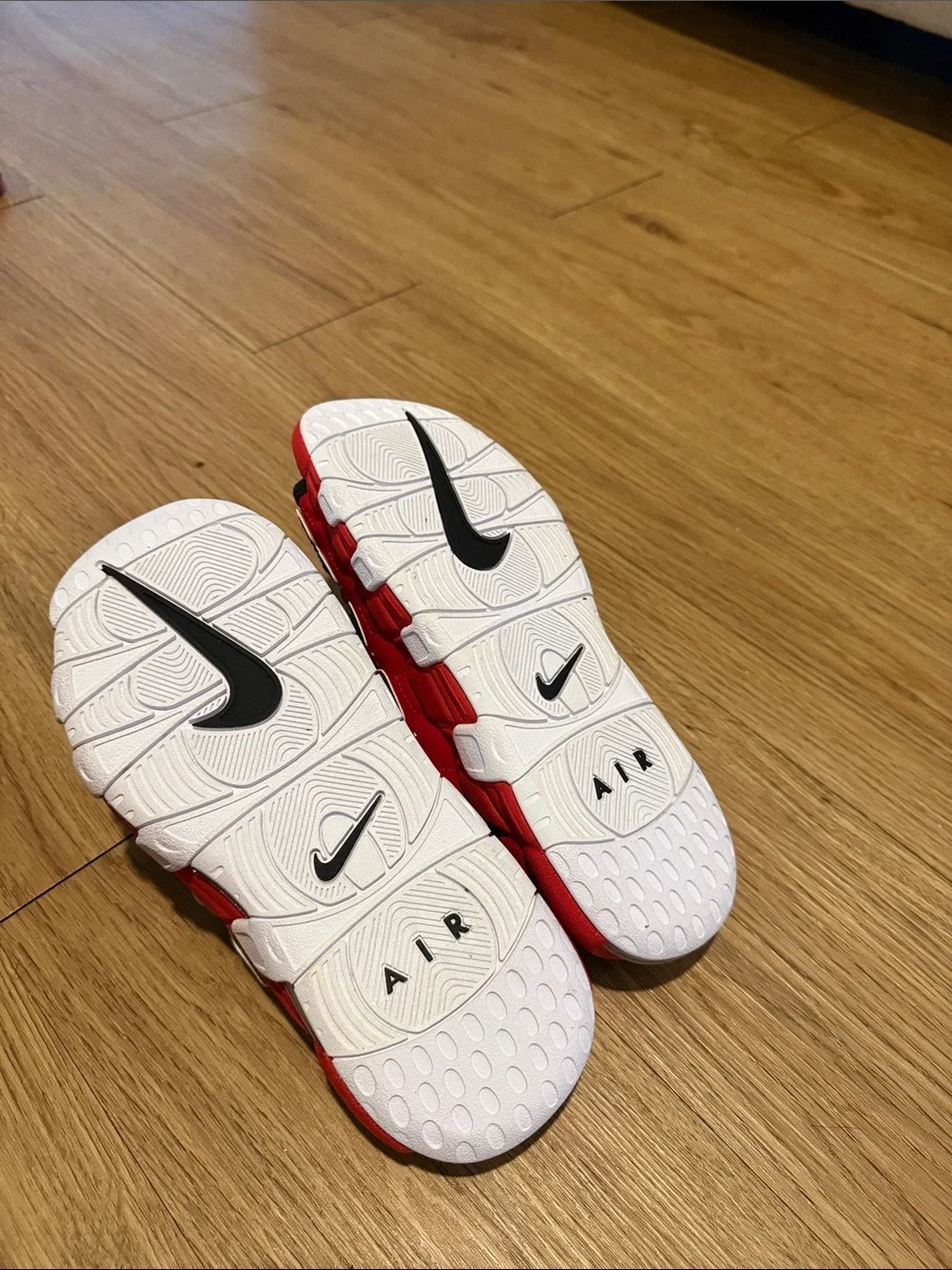 Nike Kids Red and Black Slide Sandals